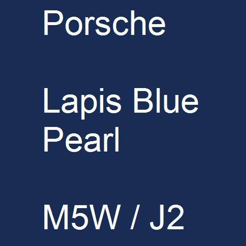 Porsche, Lapis Blue Pearl, M5W / J2.